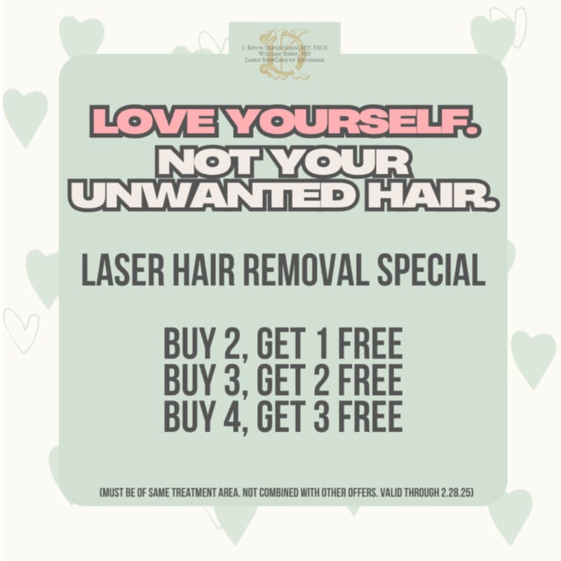 Laser hair removal special